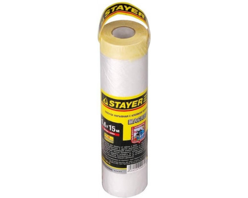 Защитная пленка STAYER PROFESSIONAL с клейкой лентой 