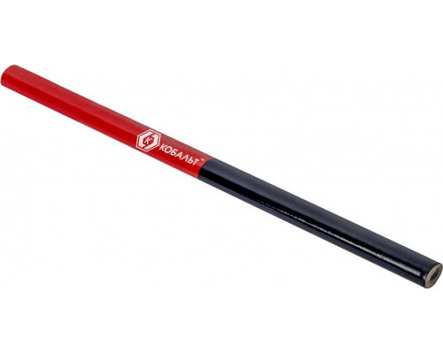 Карандаш малярный Кобальт 793-138 2-хцветный, красный/синий 180*10 мм (3 шт.)