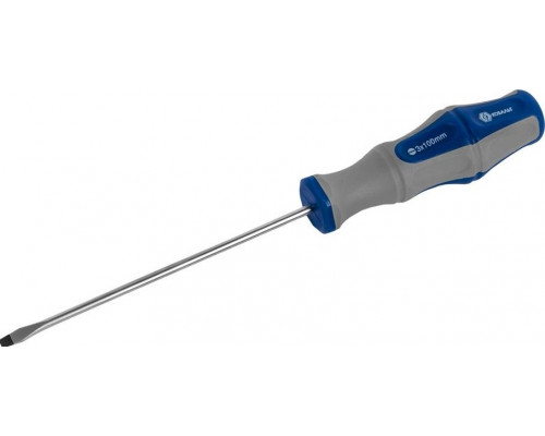 Отвертка шлицевая Кобальт 646-232 ultra grip sl 3,0х100 мм cr-v, двухкомпонентная ру