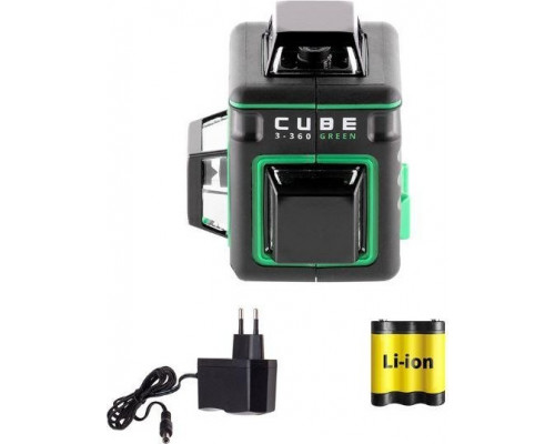 Лазерный уровень ADA CUBE 3-360 GREEN BASIC EDITION А00560