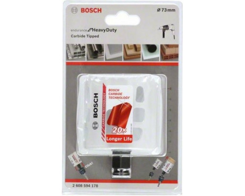 Твердосплавная коронка BOSCH 73 х 60 мм Endurance for Heavy 2608594178
