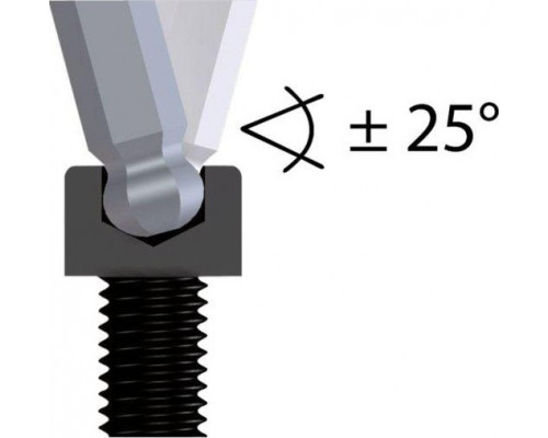 Ключ шестигранный Norgau N42EL L-образный с шариком 5,0 мм 061007050