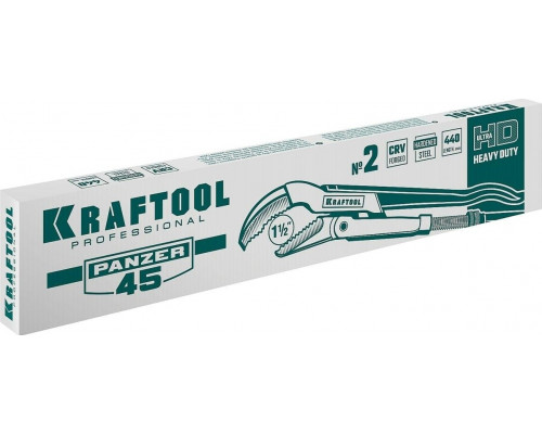 Ключ трубный KRAFTOOL PANZER-45 №2, изогнутые губки 2735-15_z02