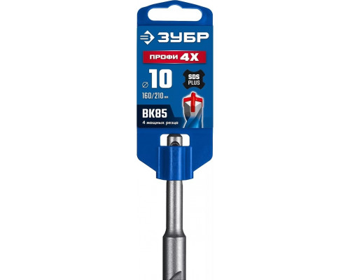 Бур SDS-plus ЗУБР 29313-310-16 ПРОФИ-4Х 16x310 мм