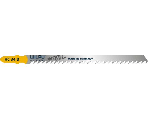 Пилки по дереву WILPU HC 34 D (прямой, чистый рез) 5шт/уп 218200005
