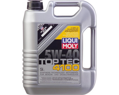 Масло моторное LIQUI MOLY SAE 5W40 Top Tec 4100 5 л 7501/9511 9511A