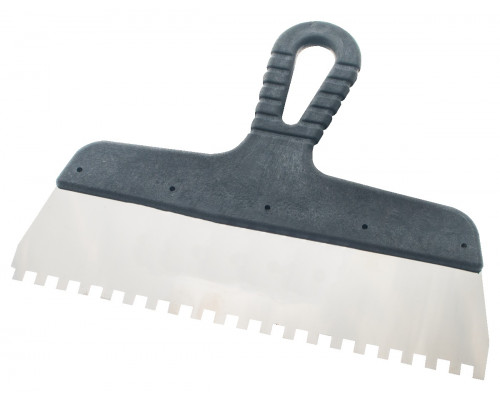 Шпатель СОЮЗ 8051-45-300-8FC 300 мм, нержавеющая сталь, зуб 8х8 мм, пластиковая