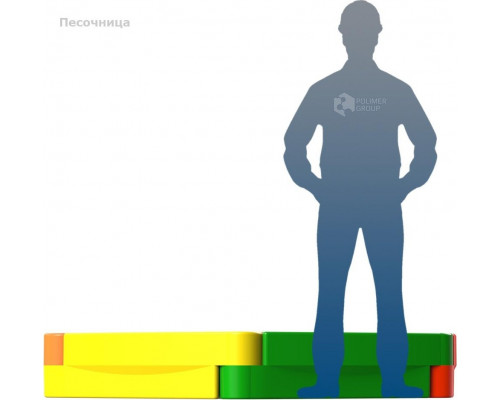 Песочница пластиковая POLIMER GROUP 4 секционная DP4S