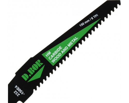Полотна для сабельных пил D.BOR 115/150*4 мм HM / CARBIDE / WOOD AND METAL универсал.1 шт. D-232-150E4-01