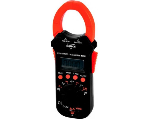 Мультиметр цифровой ELITECH ММ 400К с токоизмерительными клещами