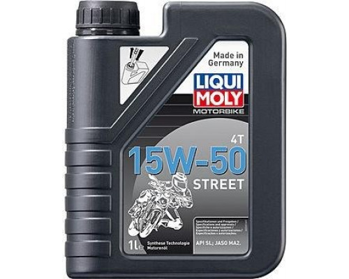 Масло для мотоциклов LIQUI MOLY SAE 15W50 Motorbike 4T Street 1 л 2555 синтетическое 2555