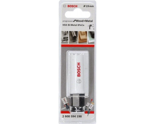 Коронка биметаллическая BOSCH PROGRESSOR 19 мм bim mm, new 2608594198