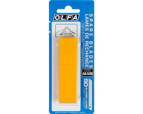 Лезвие для ножа Olfa OL-AB-50 сегментированное, 9 мм, 50 шт.
