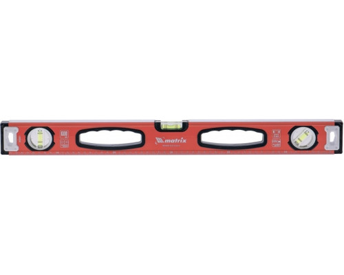 Уровень строительный MATRIX 34202 фрезерованный, 3 глазка, 800 мм