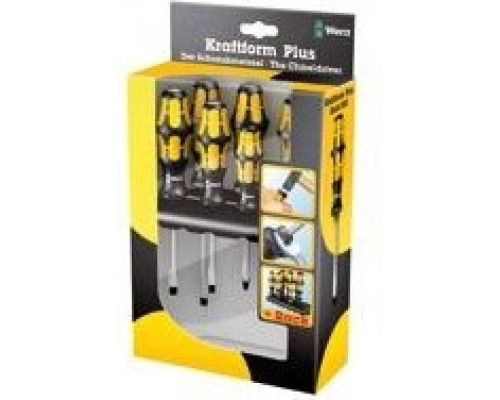 Набор отверток WERA Kraftform Plus Серия 900 932/918/6 SATZ 6TLG. WE-018287 WE-018287