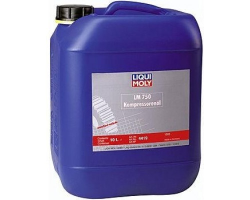 Масло компрессорное LIQUI MOLY LM 750 Kompressorenoil 40 (VG-150) 10 л 4419 синтетическое 4419