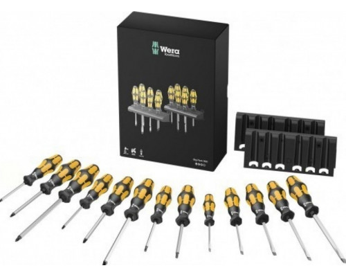 Набор отверток WERA 05133285001 big pack 900 силовых с двумя подставками, 13 пр. WE-133285