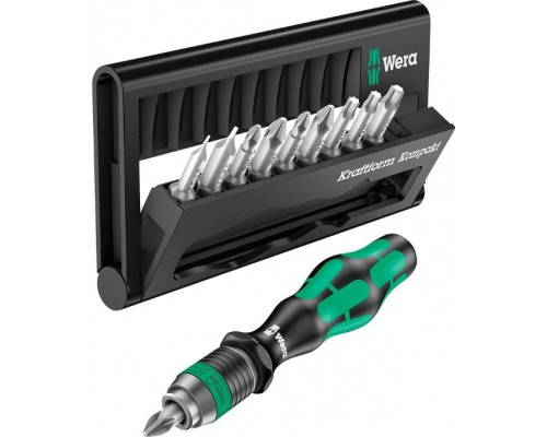 Отвертка с битами WERA Kraftform Kompakt 10 WE-056653 WE-056653