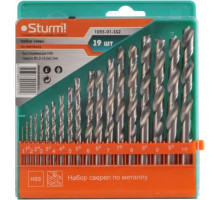 Набор сверл по металлу Sturm 1055-01-SS2 19шт, 1-10х0.5мм