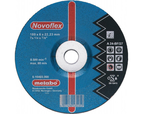 Шлифовальный круг по металлу METABO 150x6,0х22,23 мм Novoflex SP 617137000