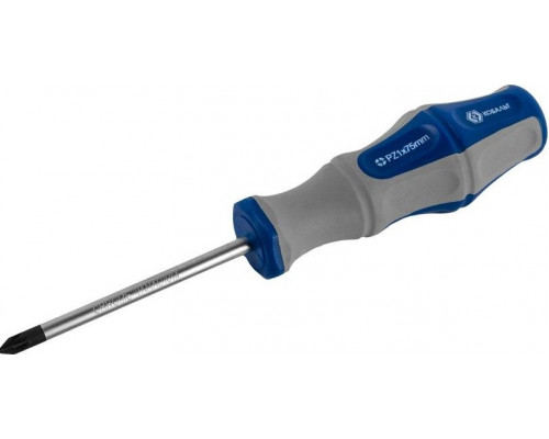 Отвертка крестовая Кобальт 646-409 ultra grip pz-1х75 мм cr-v, двухкомпонентная рукоя