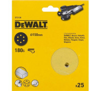 Круг шлифовальный на липучке DeWALT DT3136-QZ 150 мм, 6 отв. P180