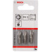 Бита для заворачивания BOSCH Extra Hard 25 мм PH2 3шт 2607001511