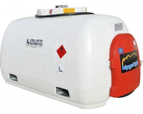 Резервуар мини АЗС PIUSI Hippotank 960 для ДТ, насос 12В 70 л/мин, 5 м шланг, цифровой счетчик