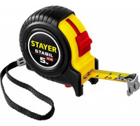 Рулетка STAYER STABIL 5м / 19мм профессиональная в ударостойком обрезине 34131-05_z02