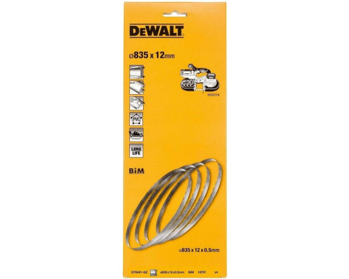 Пила кольцевая DeWALT М42 12х0,5х835 мм 14/18TPI (4шт.) Bimetal DT8463-QZ DT8463-QZ