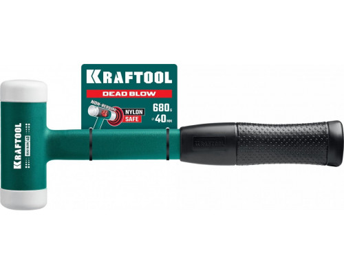 Молоток безинерционный KRAFTOOL DEAD BLOW 680г, 40 мм с бойками из полиамида 2078-40