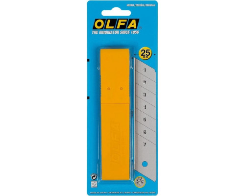 Лезвие для ножа Olfa OL-HB-20 сегментированное, 20 шт, 25 мм.