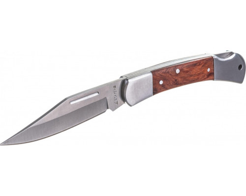 Нож складной STAYER MASTER с деревянными вставками, средний 47620-1_z01 47620-1_z01
