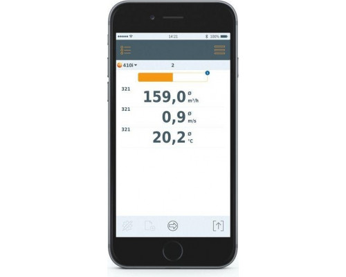 Измеритель скорости потока воздуха Testo 410i смарт-зонд 0560 1410