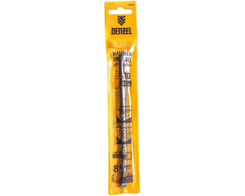 Бур SDS-plus Denzel Cobalt W-tip, 10x160 мм по бетону, двойная спираль 705016