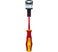 Отвертка диэлектрическая шлицевая Кобальт 646-430 ultra grip sl 2,5х75 мм cr-v, двухкомпонентная рук