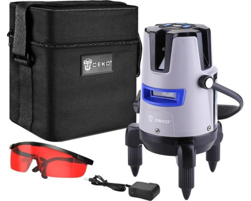 Лазерный уровень DEKO LL57 PRO SET 1 самовыравнивающийся в сумке 065-0103