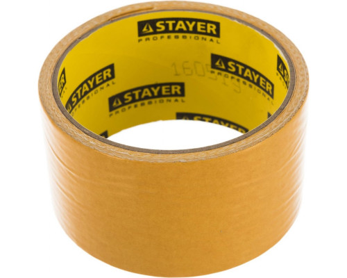 Клеящая лента STAYER PROFESSIONAL двухсторонняя на тканевой основе, 50ммх5м 1217-05