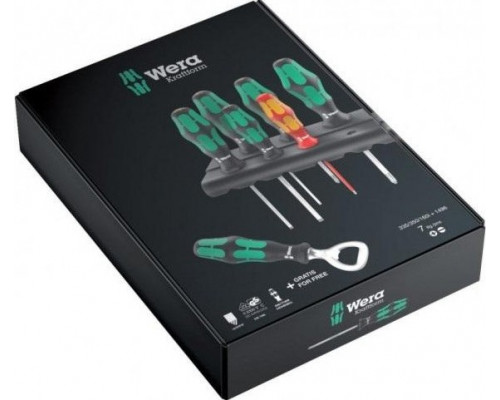 Набор отверток WERA Kraftform Plus 350/335/160i/7 набор отверток с подставкой + бутылочная открывалк WE-203775