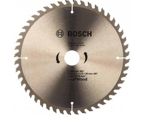Пильный диск по дереву BOSCH ECO WOOD 230x30-48T 2608644382