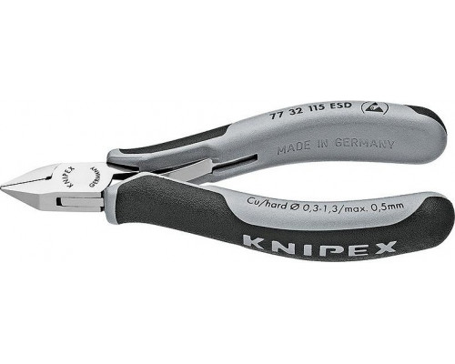 Бокорезы для электроники антистатические KNIPEX 7732115ESD, 115 мм