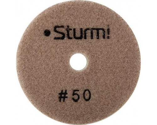 Шлифовальный круг по камню Sturm 9012-W100-50 алмазный гибкий, 100 мм, p50, мокрое шлиф.