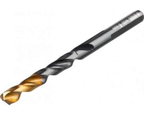 Сверло по металлу Denzel HSS-Tin, Golden Tip 4,8 мм, 10 шт 717212