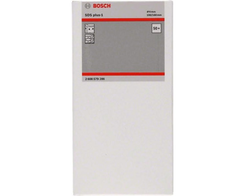 Бур SDS-plus BOSCH 6x100x160мм 50шт по бетону 2608579286