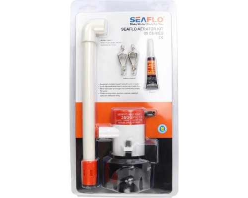 Помпа циркуляционная SEAFLO 22 л/мин, патрубок 19 мм, 12V, с аэраторной трубой SFBP1-G350-09