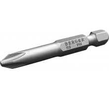 Бита для заворачивания BERGER BG2396 PH0x50мм, 2 шт., S2