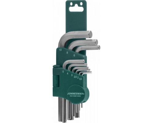Набор ключей шестигранных JONNESWAY H01SM109S 1,5-10 мм, 9 предметов
