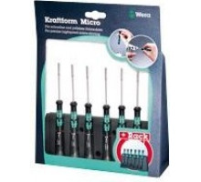 Набор отверток для электронщиков WERA Kraftform Micro 2069/6 SATZ 6TLG. WE-118158 WE-118158