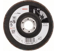 Круг лепестковый торцевой BOSCH 125 мм Р80 Best for Inox 2608607640