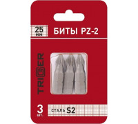 Бита для заворачивания TRIGGER 84964 ПРОФИ PZ-2 25мм (3шт.) тов-128285